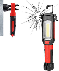 Emergency Auto Tool with Flashlight, Window Breaker & Seat Belt Cutter