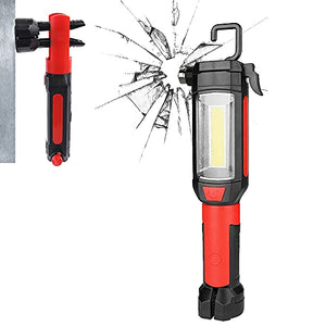 Emergency Auto Tool with Flashlight, Window Breaker & Seat Belt Cutter